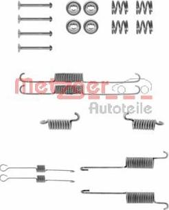 Metzger 105-0615 - Комплектующие, барабанный тормозной механизм avtokuzovplus.com.ua