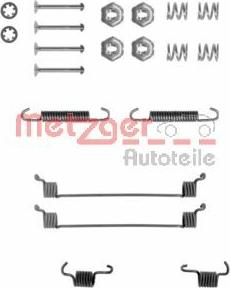 Metzger 105-0651 - Комплектуючі, барабанний гальмівний механізм autocars.com.ua