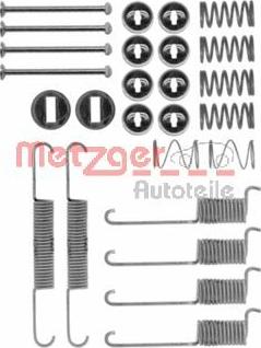 Metzger 105-0715 - Комплектуючі, барабанний гальмівний механізм autocars.com.ua