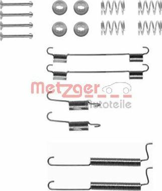 Metzger 105-0795 - Комплектуючі, барабанний гальмівний механізм autocars.com.ua