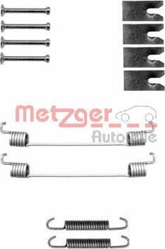 Metzger 105-0827 - Комплектующие, барабанный тормозной механизм autodnr.net