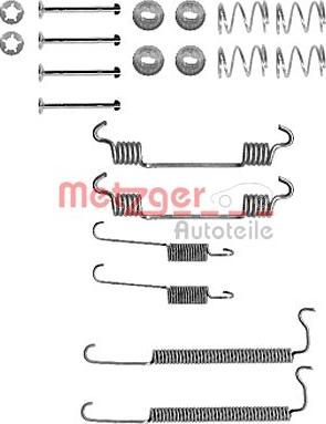 Metzger 105-0849 - Комплектующие, барабанный тормозной механизм autodnr.net