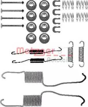 Metzger 105-0886 - Комплектующие, барабанный тормозной механизм autodnr.net