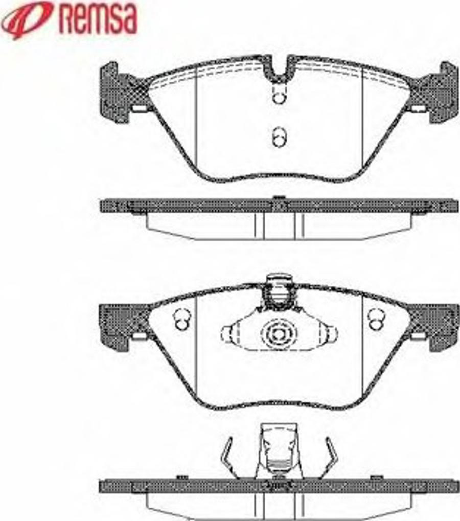 Metzger 105200 - Тормозные колодки, дисковые, комплект avtokuzovplus.com.ua