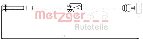 Metzger 10.5415 - Трос, гальмівна система autocars.com.ua