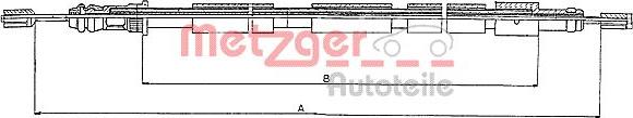 Metzger 10.6021 - Трос, гальмівна система autocars.com.ua
