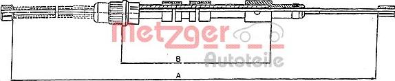 Metzger 10.6024 - Трос, гальмівна система autocars.com.ua
