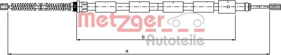 Metzger 10.602 - Трос, гальмівна система autocars.com.ua