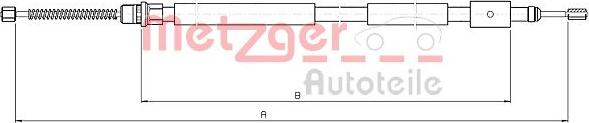 Metzger 10.6031 - Трос, гальмівна система autocars.com.ua