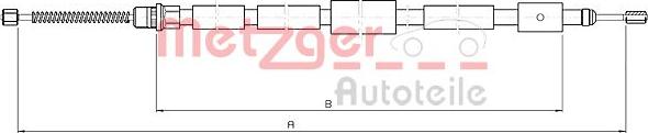 Metzger 10.6032 - Трос, гальмівна система autocars.com.ua