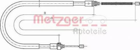 Metzger 10.6777 - Трос, гальмівна система autocars.com.ua