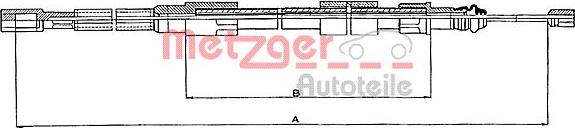 Metzger 10.7211 - Трос, гальмівна система autocars.com.ua