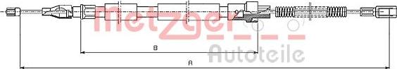 Metzger 10.7382 - Трос, гальмівна система autocars.com.ua