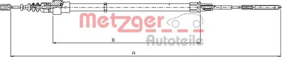 Metzger 10.7406 - Трос, гальмівна система autocars.com.ua