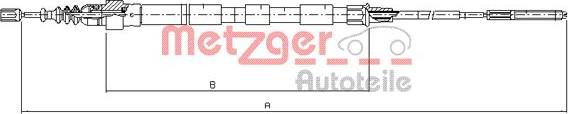 Metzger 10.7410 - Трос, гальмівна система autocars.com.ua