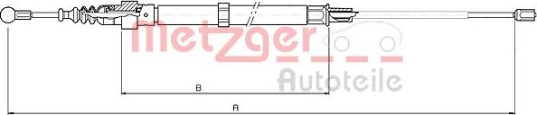 Metzger 10.7508 - Трос, гальмівна система autocars.com.ua