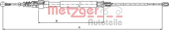 Metzger 10.7509 - Трос, гальмівна система autocars.com.ua