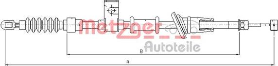 Metzger 10.8222 - Тросик, cтояночный тормоз avtokuzovplus.com.ua