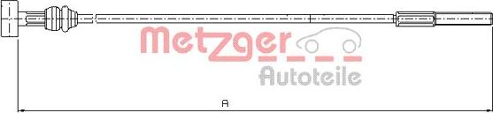 Metzger 10.8226 - Трос, гальмівна система autocars.com.ua