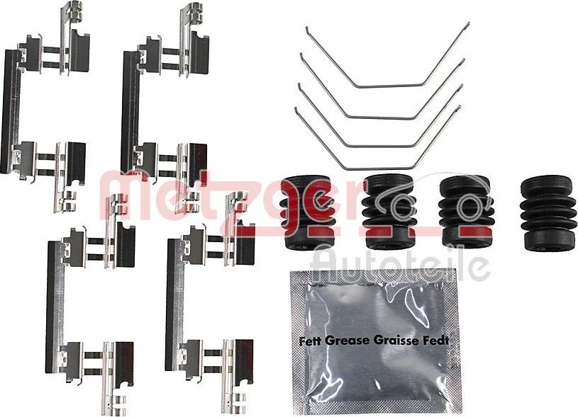 Metzger 109-0170 - Комплектуючі, колодки дискового гальма autocars.com.ua