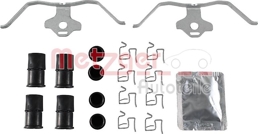 Metzger 109-0181 - Комплектуючі, колодки дискового гальма autocars.com.ua