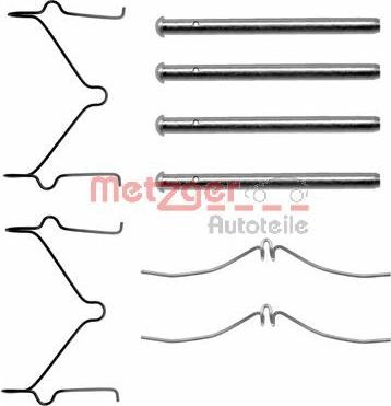 Metzger 109-1124 - Комплектующие для колодок дискового тормоза avtokuzovplus.com.ua