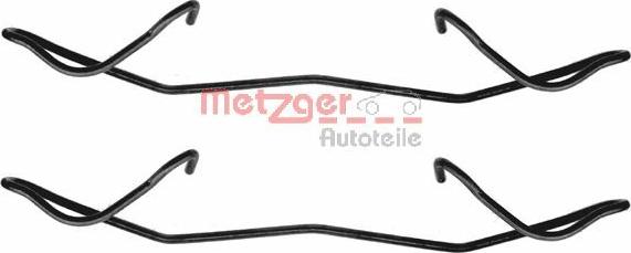 Metzger 109-1180 - Комплектуючі, колодки дискового гальма autocars.com.ua