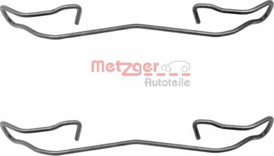 Metzger 109-1187 - Комплектуючі, колодки дискового гальма autocars.com.ua