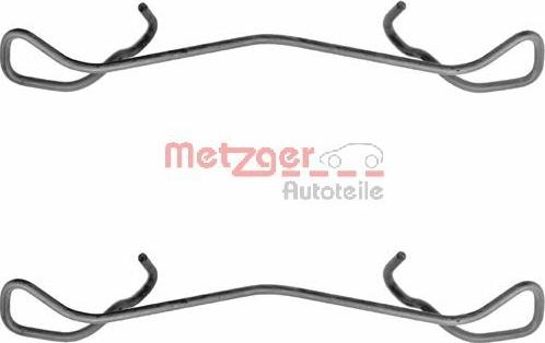 Metzger 109-1189 - Комплектуючі, колодки дискового гальма autocars.com.ua