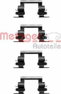 Metzger 109-1236 - Комплектуючі, колодки дискового гальма autocars.com.ua