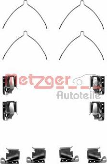 Metzger 109-1269 - Комплектуючі, колодки дискового гальма autocars.com.ua