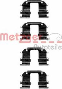 Metzger 109-1285 - Комплектуючі, колодки дискового гальма autocars.com.ua