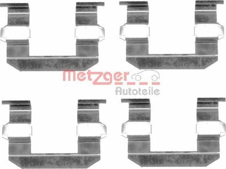 Metzger 109-1645 - Комплектуючі, колодки дискового гальма autocars.com.ua
