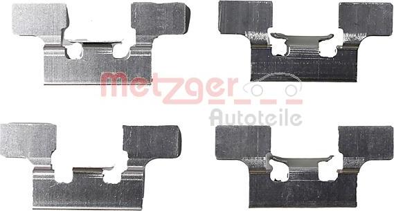 Metzger 109-1647 - Комплектуючі, колодки дискового гальма autocars.com.ua