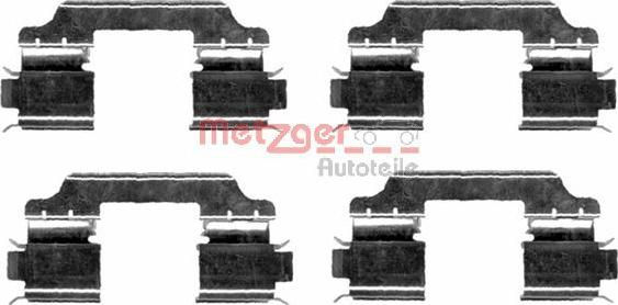 Metzger 109-1654 - Комплектуючі, колодки дискового гальма autocars.com.ua