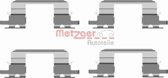 Metzger 109-1672 - Комплектующие для колодок дискового тормоза avtokuzovplus.com.ua