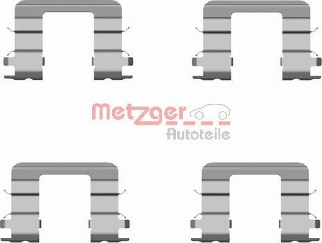 Metzger 109-1696 - Комплектуючі, колодки дискового гальма autocars.com.ua