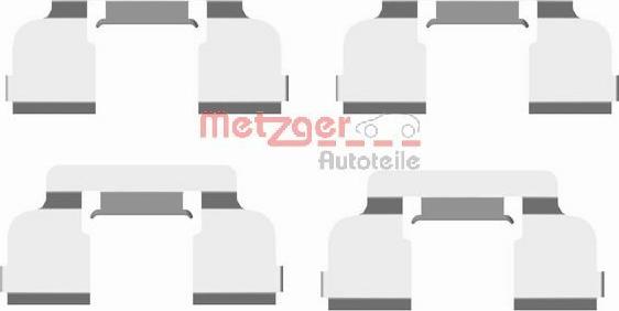 Metzger 109-1698 - Комплектующие для колодок дискового тормоза avtokuzovplus.com.ua