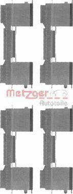 Metzger 109-1729 - Комплектуючі, колодки дискового гальма autocars.com.ua
