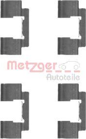 Metzger 109-1732 - Комплектуючі, колодки дискового гальма autocars.com.ua