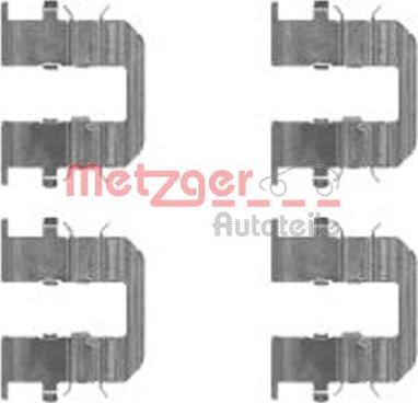 Metzger 109-1746 - Комплектующие для колодок дискового тормоза autodnr.net