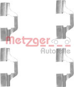 Metzger 109-1749 - Комплектуючі, колодки дискового гальма autocars.com.ua