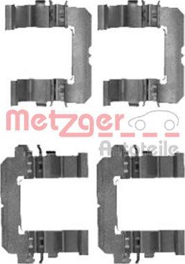 Metzger 109-1756 - Комплектуючі, колодки дискового гальма autocars.com.ua
