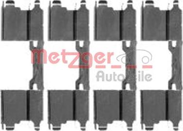 Metzger 109-1762 - Комплектуючі, колодки дискового гальма autocars.com.ua