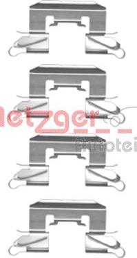 Metzger 109-1772 - Комплектующие для колодок дискового тормоза autodnr.net