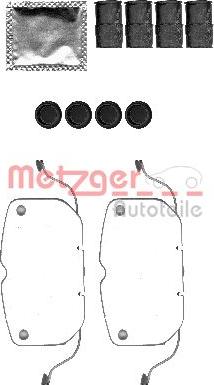 Metzger 109-1792 - Комплектующие для колодок дискового тормоза avtokuzovplus.com.ua