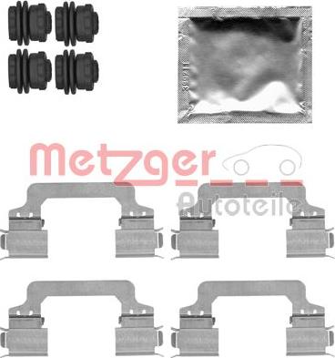 Metzger 109-1821 - Комплектуючі, колодки дискового гальма autocars.com.ua