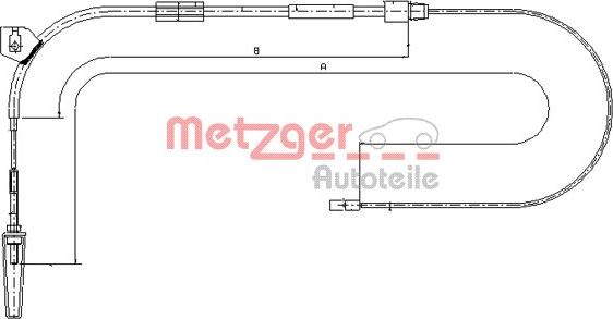 Metzger 10.9330 - Трос, гальмівна система autocars.com.ua