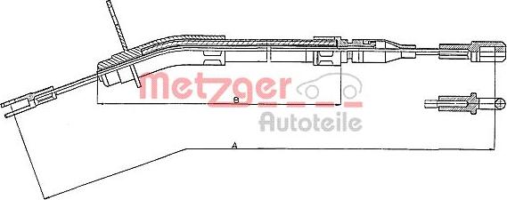 Metzger 10.935 - Трос, гальмівна система autocars.com.ua