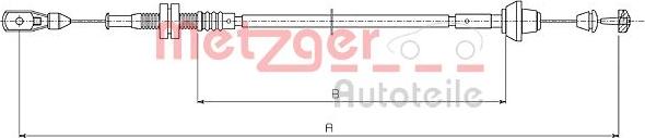 Metzger 11.0181 - Тросик газу autocars.com.ua